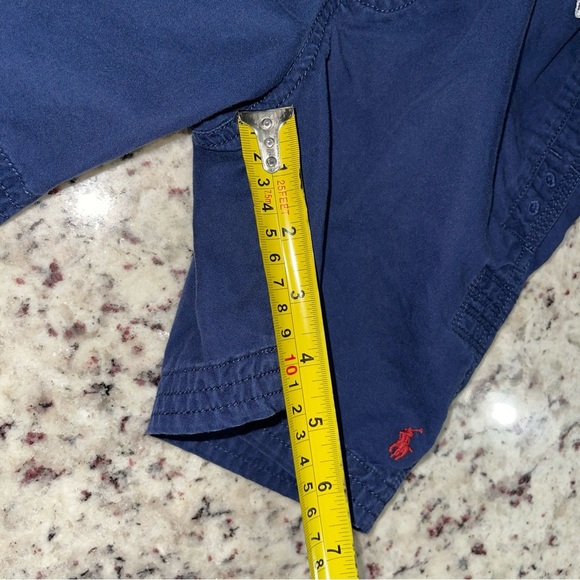 Polo Ralph Lauren Boys Chino Twill Shorts Size 7 Navy Drawstring Pull on Kids - Picture 8 of 8
